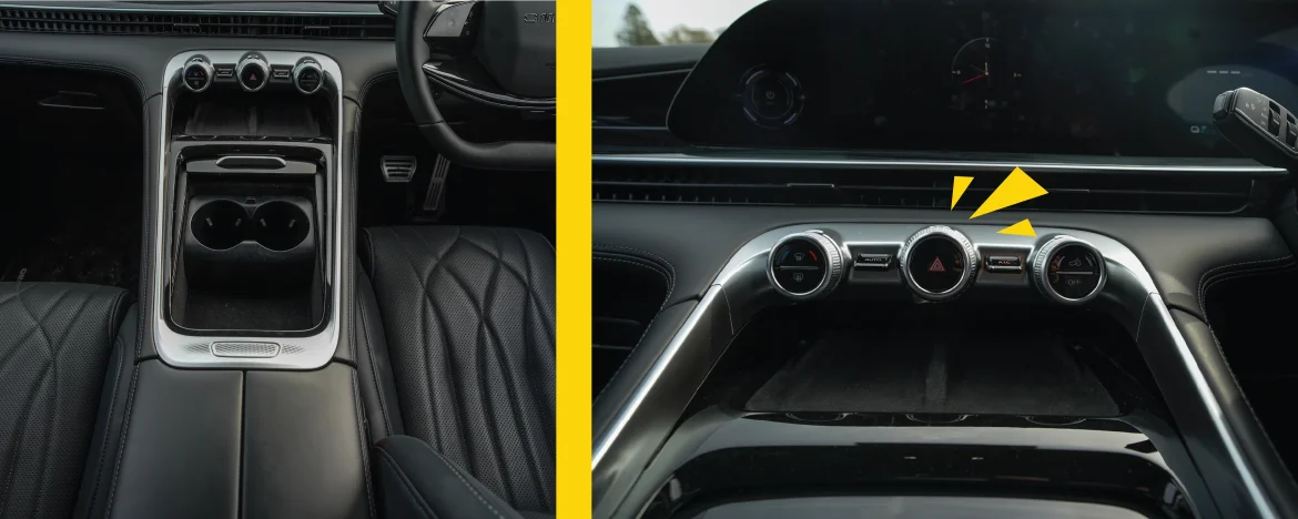 OMODA 9 centre console and buttons