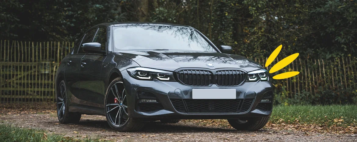 BMW 3 Series parked up