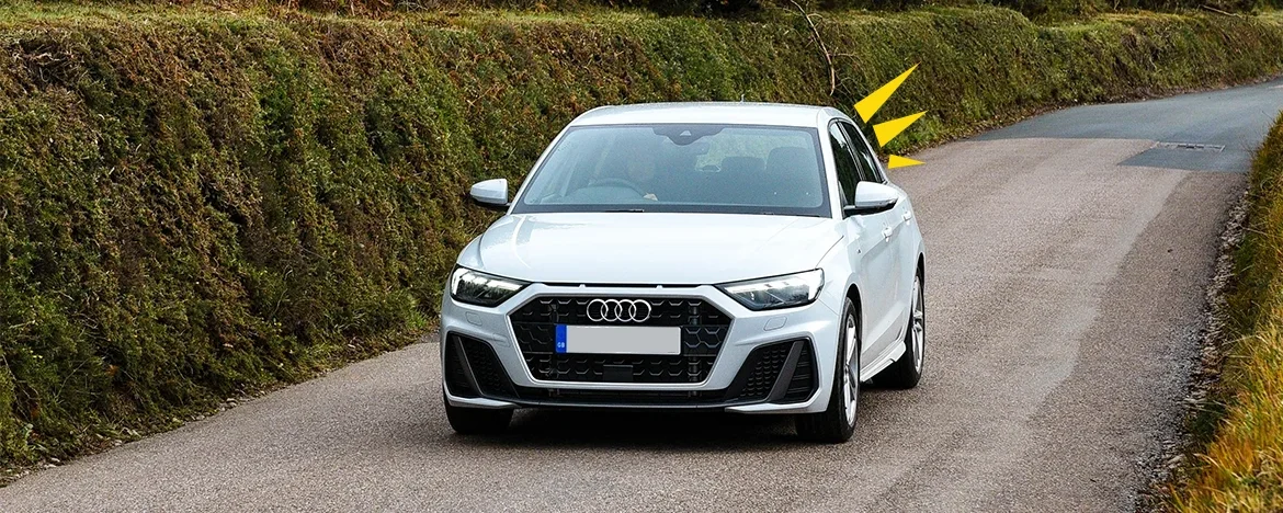 Audi A1 driving