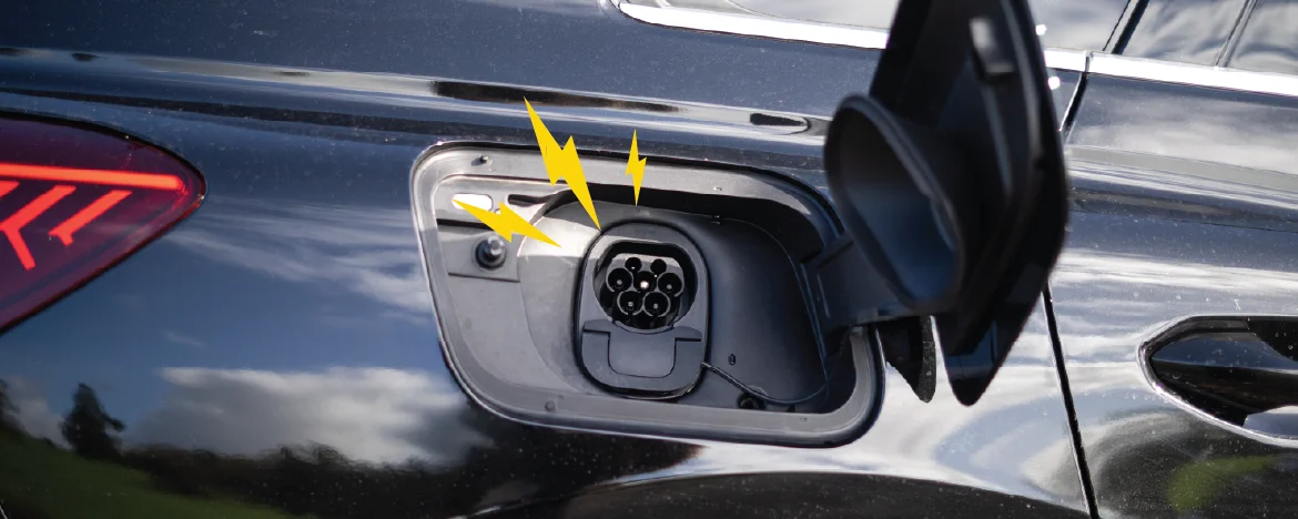 Audi Q4 e-tron charging port