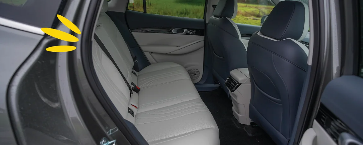 Geely EX5 rear seats