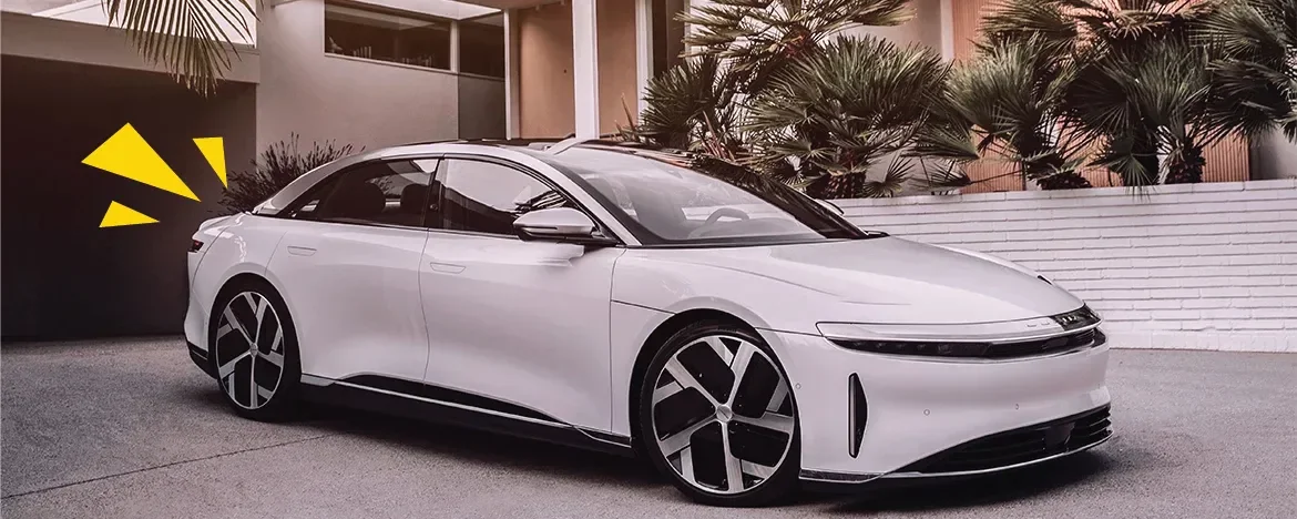 Lucid Air side view