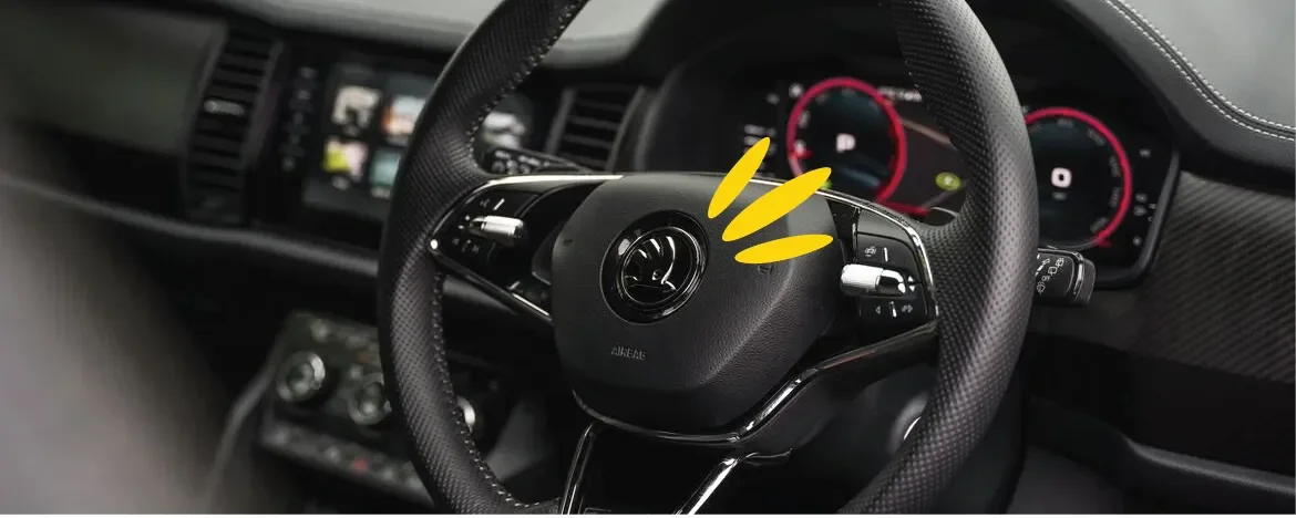 SKODA steering wheel