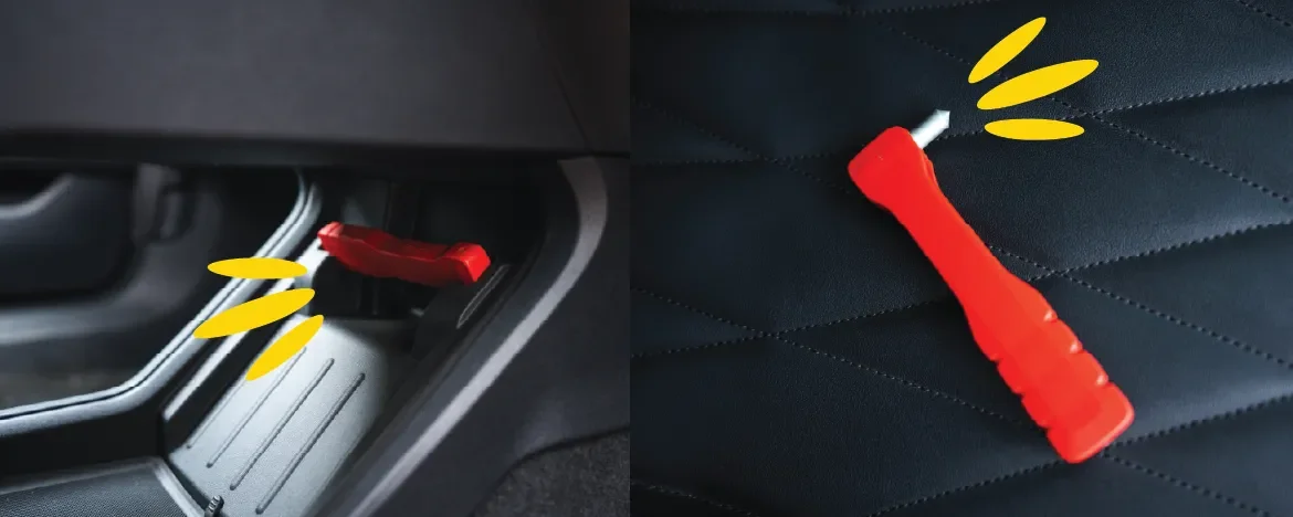 Ford Explorer emergency hammer