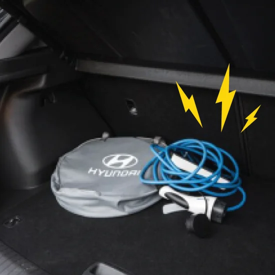 Hyundai Kona Electric charging cables