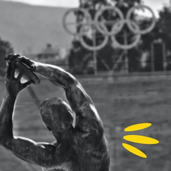 Statue of an Olympic discus thrower