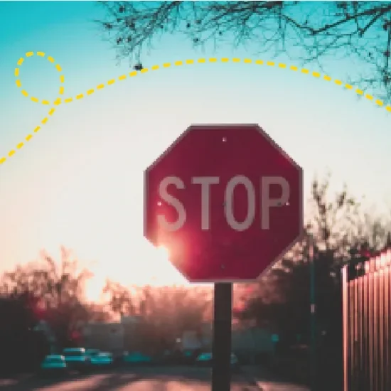 A stop sign