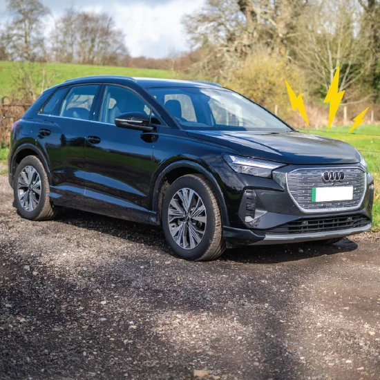 Audi Q4 e-tron parked up
