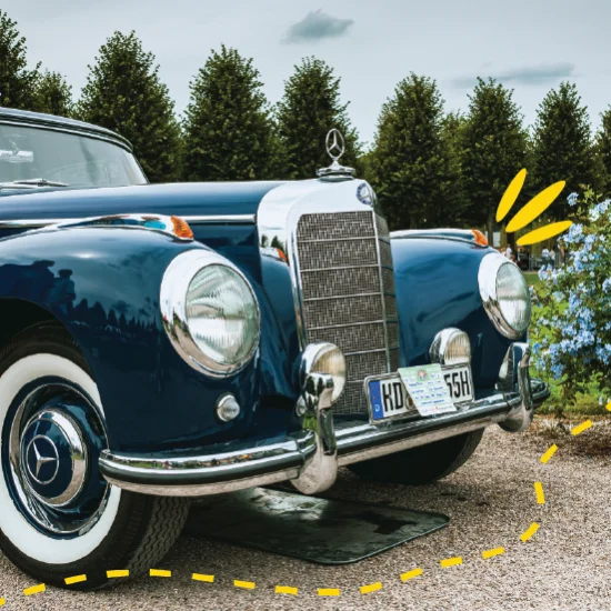 Classic car graphic