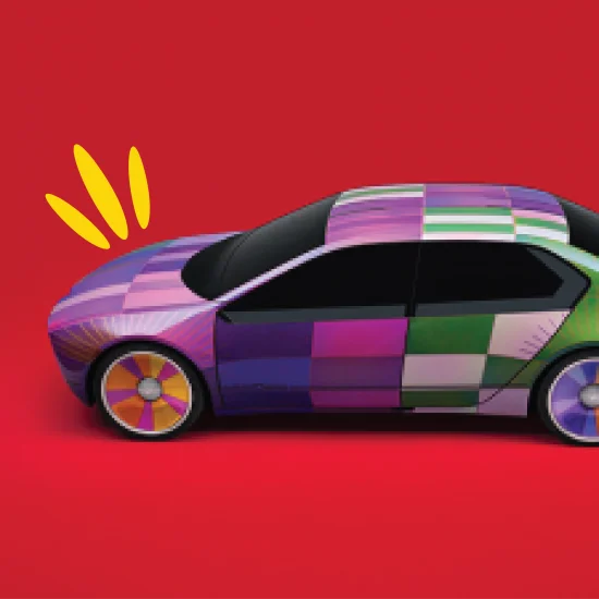 Multicoloured BMW with E INK technology