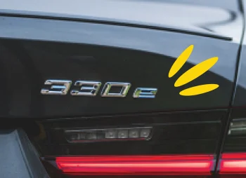 BMW 330e headlight